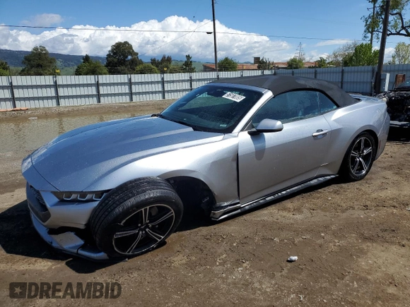 2024 Ford Mustang EcoBoost with VIN 1FAGP8UH0R5123442, listed as a Copart auction lot 51507005 with 33,891 mi miles and Salvage Title. Bid and sale history available at carsss.com. Image 1.