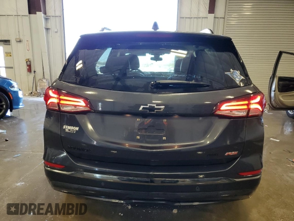 2022 Chevrolet Equinox RS with VIN 3GNAXWEV5NS186231, listed as a Copart auction lot 55881605 with 21,840 mi miles and Salvage title. Bid and sale history available at DreamBid. Image 6.