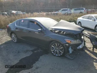 2016 Acura RLX Tech Pkg with VIN JH4KC1F53GC000672, listed as a Copart auction lot 79115094 with 0 mi miles and Salvage Title. Bid and sale history available at carsss.com. Image 4.