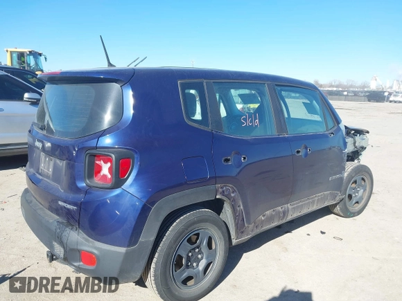 2017 Jeep Renegade Sport z VIN ZACCJAAH4HPF74031, wystawiony jako IAAI lot #41391549 z przebiegiem 81 780 mil mil oraz . Historia ofert i sprzedaży dostępna na DreamBid. Obrazek 4.