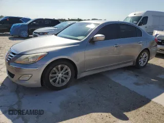 2013 Hyundai Genesis 3.8L with VIN KMHGC4DD3DU225484, listed as a Copart auction lot 50400835 with 122,603 mi miles and Salvage Title. Bid and sale history available at carsss.com. Image 1.