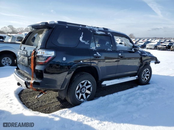 2023 Toyota 4Runner TRD Off Road Premium with VIN JTERU5JR4P6103866, listed as a Copart auction lot 42689355 with 23,043 mi miles and Salvage Title. Bid and sale history available at carsss.com. Image 3.