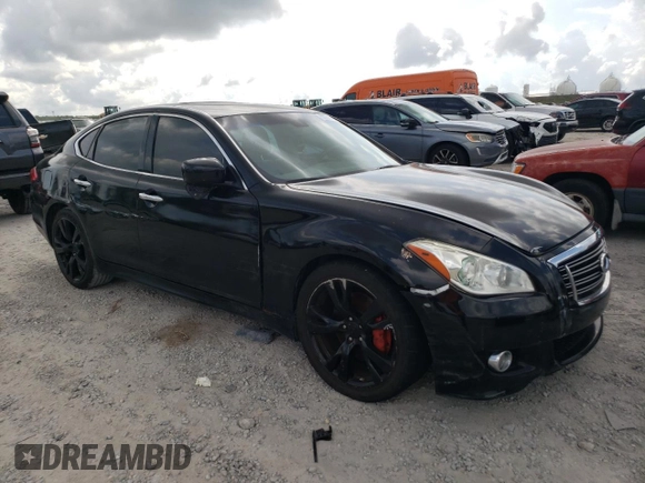 2013 Infiniti M with VIN JN1BY1AP8DM510147, listed as a Copart auction lot 58264055 with Not provided miles and Salvage title. Bid and sale history available at DreamBid. Image 4.