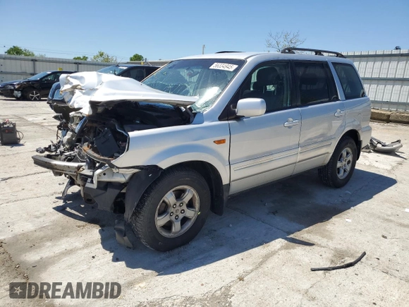 2007 Honda Pilot LX with VIN 5FNYF18117B010892, listed as a Copart auction lot 56334945 with Not provided miles and Salvage title. Bid and sale history available at DreamBid. Image 1.