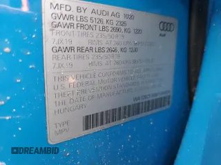 2021 Audi Q3 S line Premium with VIN WA1DECF36M1040633, listed as a Copart auction lot 50421215 with Not Provided miles and Non Repairable. Bid and sale history available at DreamBid. Image 13.