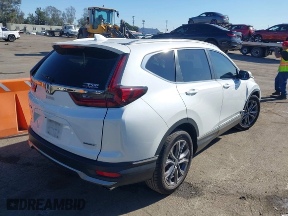 2021 Honda CR-V Touring with VIN 2HKRW1H91MH418803, listed as a IAAI auction lot 41341490 with 78,489 mi miles. Bid and sale history available at carsss.com. Image 4.