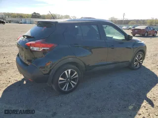2018 Nissan Kicks SV with VIN 3N1CP5CU6JL497857, listed as a Copart auction lot 50073075 with 89,003 mi miles and Salvage Title. Bid and sale history available at carsss.com. Image 3.