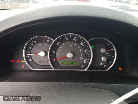 2008 Kia Sorento LX z VIN KNDJC735185839293, wystawiony jako Copart lot #45384805 z przebiegiem 187 080 mil mil oraz Szkoda całkowita • Salvage title. Historia ofert i sprzedaży dostępna na DreamBid. Obrazek 9.