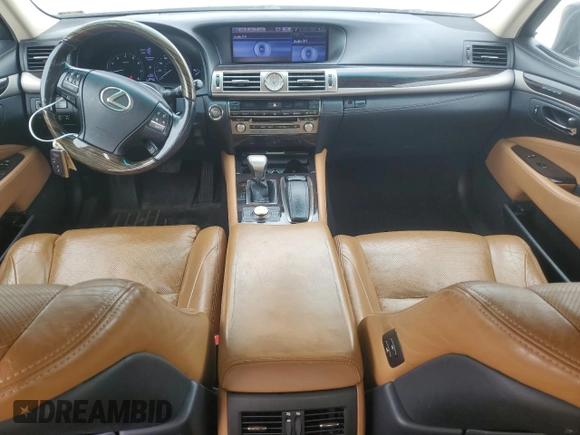 2013 Lexus LS 460 with VIN JTHCL5EF1D5015774, listed as a Copart auction lot 59675505 with 99,323 mi miles and Clean title. Bid and sale history available at DreamBid. Image 8.