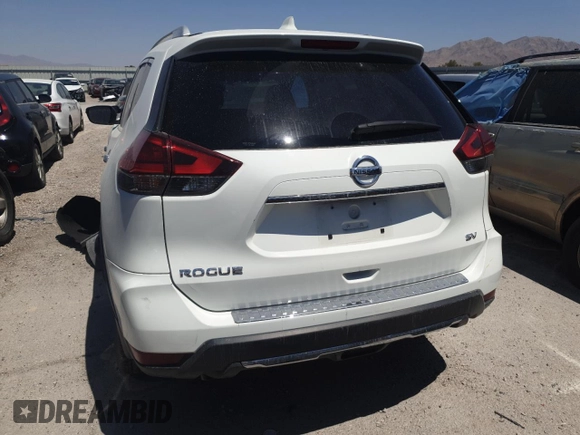 2017 Nissan Rogue SV with VIN KNMAT2MT6HP571846, listed as a Copart auction lot 54995735 with 8,751 mi miles and Salvage title. Bid and sale history available at DreamBid. Image 6.
