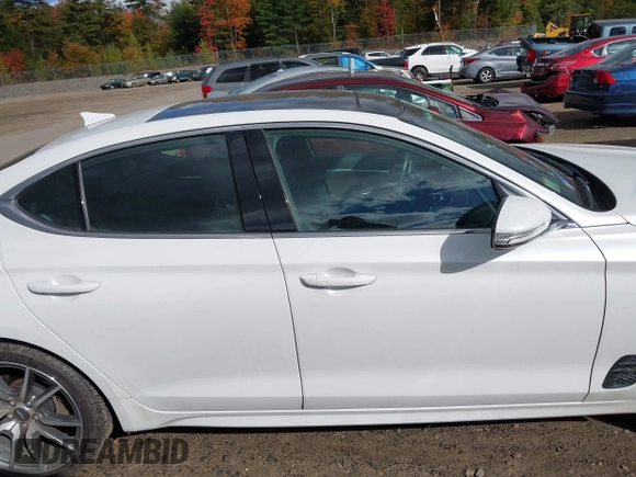 2022 Genesis G70 2.0T with VIN KMTG34TA1NU098409, listed as a IAAI auction lot 40532561 with 24,602 mi miles and . Bid and sale history available at DreamBid. Image 13.