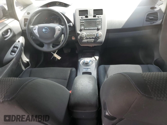 2015 Nissan LEAF S with VIN 1N4AZ0CP9FC324158, listed as a Copart auction lot 54945665 with 79,452 mi miles and Salvage Title. Bid and sale history available at DreamBid. Image 8.