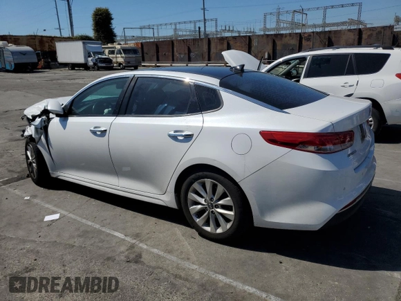2016 Kia Optima EX with VIN 5XXGU4L33GG090432, listed as a Copart auction lot 49896145 with 103,430 mi miles and Salvage Title. Bid and sale history available at carsss.com. Image 2.