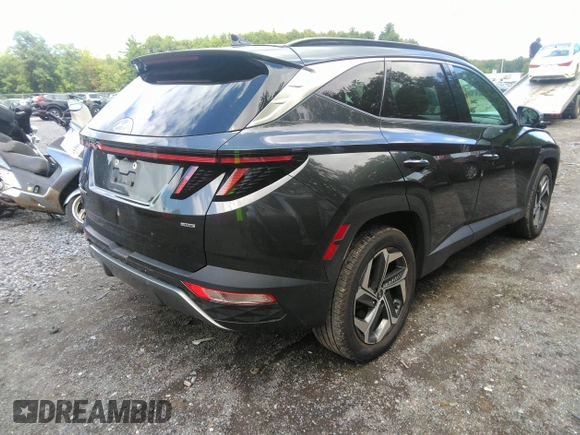 2022 Hyundai Tucson Limited with VIN 5NMJECAE6NH026949, listed as a IAAI auction lot 40034494 with 17,582 mi miles. Bid and sale history available at carsss.com. Image 4.