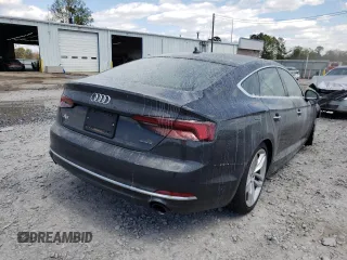 2019 Audi A5 Sportback Premium Plus with VIN WAUBNCF52KA051296, listed as a Copart auction lot 40186242 with 0 mi miles. Bid and sale history available at carsss.com. Image 4.