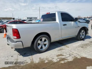 2014 Ram 1500 Express with VIN 3C6JR6AT1EG101287, listed as a Copart auction lot 48696445 with 120,248 mi miles and Salvage title. Bid and sale history available at DreamBid. Image 3.