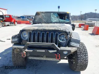 2019 Jeep Wrangler Unlimited Sahara with VIN 1C4HJXEG5KW518202, listed as a IAAI auction lot 41762229 with 91,995 mi miles and . Bid and sale history available at DreamBid. Image 6.