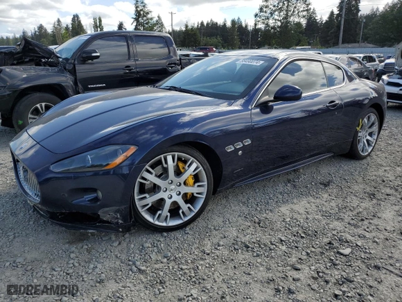 2012 Maserati GranTurismo S with VIN ZAM45KLAXC0063982, listed as a Copart auction lot 58490074 with 25,194 mi miles and Salvage Title. Bid and sale history available at carsss.com. Image 1.