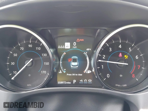 2020 Jaguar F-Pace 25t Premium with VIN SADCJ2FX7LA630157, listed as a IAAI auction lot 41410660 with 58,972 mi miles and . Bid and sale history available at DreamBid. Image 7.