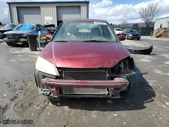 2005 Honda Civic Sdn EX with VIN 2HGES26745H570006, listed as a Copart auction lot 50536625 with 88,550 mi miles and Salvage Title. Bid and sale history available at carsss.com. Image 5.
