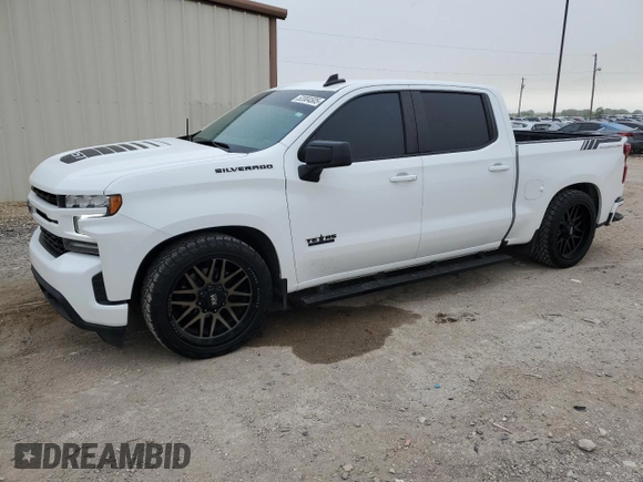 2021 Chevrolet Silverado 1500 RST with VIN 1GCPWDED3MZ129268, listed as a Copart auction lot 52004505 with 75,090 mi miles and Clean Title. Bid and sale history available at DreamBid. Image 1.