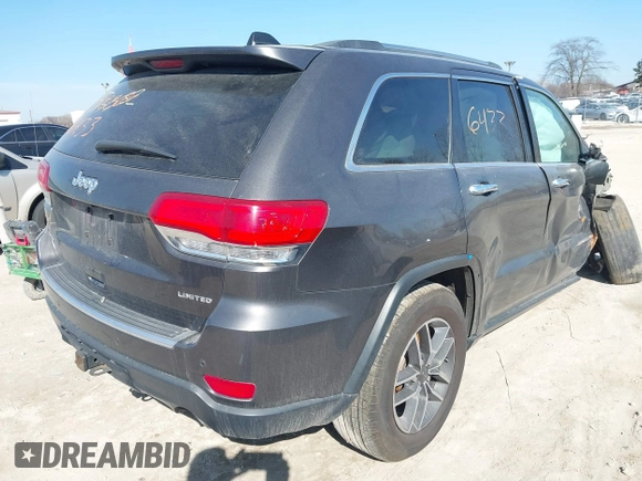 2019 Jeep Grand Cherokee Limited with VIN 1C4RJFBG4KC796819, listed as a IAAI auction lot 41786433 with 61,887 mi miles and . Bid and sale history available at DreamBid. Image 4.