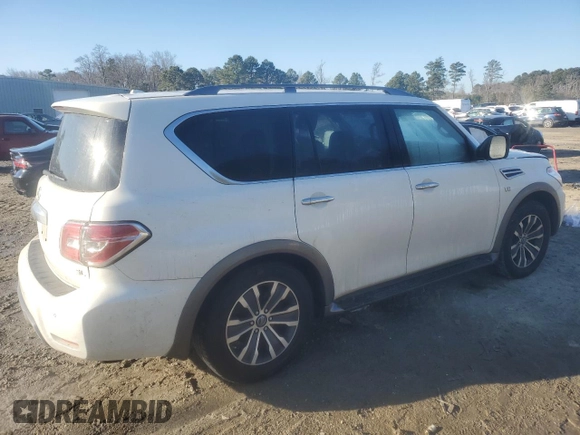 2020 Nissan Armada SL with VIN JN8AY2ND9L9109193, listed as a Copart auction lot 46491855 with 73,564 mi miles and Salvage Title. Bid and sale history available at carsss.com. Image 3.
