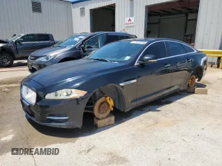 2011 Jaguar XJ with VIN SAJWA1CBXBLV12152, listed as a Copart auction lot 62010855 with 125,697 mi miles and Salvage title. Bid and sale history available at DreamBid. Image 1.
