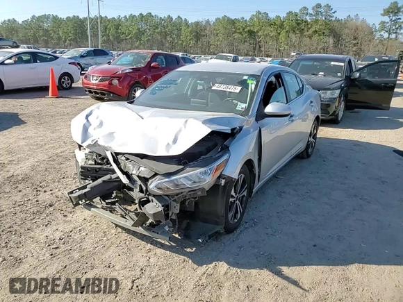 2021 Nissan Sentra SV with VIN 3N1AB8CV9MY285963, listed as a Copart auction lot 48738475 with 65,113 mi miles and Salvage Title. Bid and sale history available at DreamBid. Image 10.
