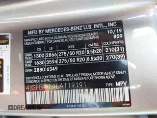 2020 Mercedes-Benz GLE 350 with VIN 4JGFB4JE1LA119191, listed as a IAAI auction lot 42019571 with 87,844 mi miles and . Bid and sale history available at DreamBid. Image 9.
