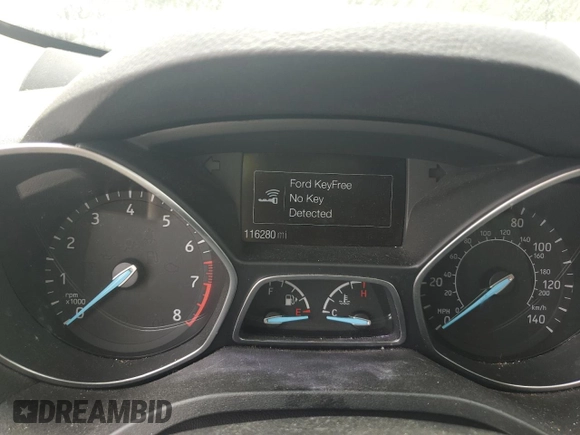2017 Ford Escape Titanium with VIN 1FMCU0J93HUE01850, listed as a Copart auction lot 56075855 with 116,280 mi miles and Clean Title. Bid and sale history available at DreamBid. Image 9.