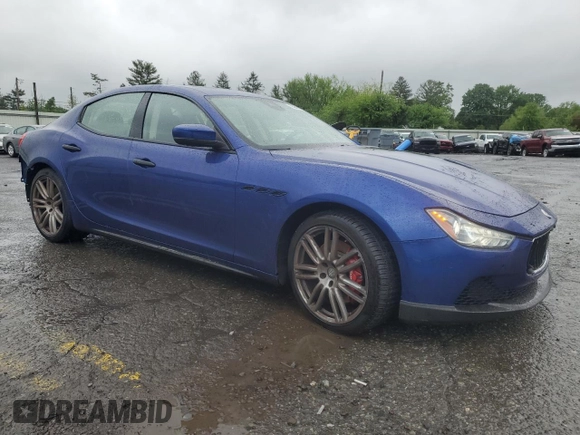 2017 Maserati Ghibli S Q4 with VIN ZAM57RTS6H1213426, listed as a Copart auction lot 55841795 with 60,689 mi miles and Salvage title. Bid and sale history available at DreamBid. Image 4.