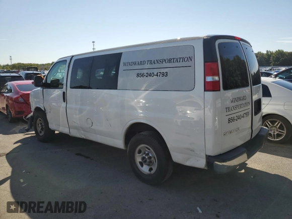 2018 GMC Savana z VIN 1GJW7FFG0J1191436, wystawiony jako Copart lot #66725564 z przebiegiem Nie podano mil oraz Szkoda całkowita • Salvage title. Historia ofert i sprzedaży dostępna na DreamBid. Obrazek 2.