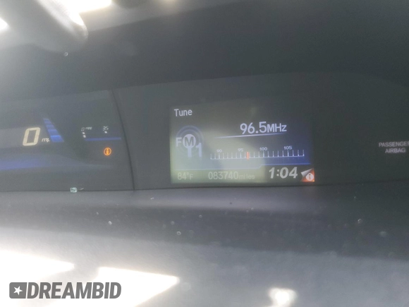 2013 Honda Civic Cpe LX with VIN 2HGFG3B51DH521795, listed as a Copart auction lot 43772055 with 83,740 mi miles and Salvage Title. Bid and sale history available at carsss.com. Image 9.