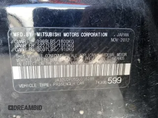 2013 Mitsubishi Lancer ES with VIN JA32U2FU5DU015285, listed as a Copart auction lot 48526654 with 164,481 mi miles and Salvage Title. Bid and sale history available at DreamBid. Image 13.