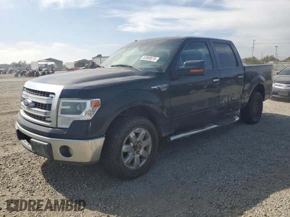 2014 Ford F-150 XL with VIN 1FTFW1CF6EKD06811, listed as a Copart auction lot 52808575 with 292,211 mi miles and Salvage Title. Bid and sale history available at carsss.com. Image 1.