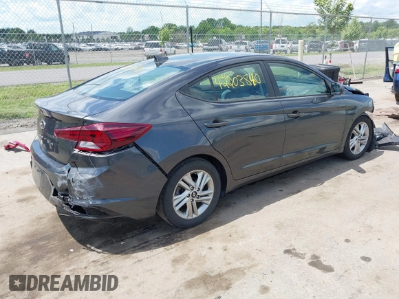 2020 Hyundai Elantra SEL with VIN 5NPD84LF9LH614568, listed as a IAAI auction lot 42203840 with 70,832 mi miles and . Bid and sale history available at DreamBid. Image 4.