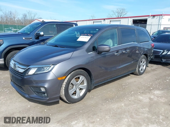 2018 Honda Odyssey EX-L with VIN 5FNRL6H77JB101803, listed as a IAAI auction lot 41927622 with 147,587 mi miles. Bid and sale history available at carsss.com. Image 17.
