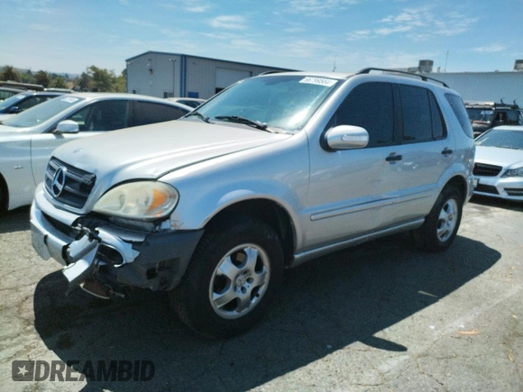 2004 Mercedes-Benz M-Class 3.5L with VIN 4JGAB57E24A463931, listed as a Copart auction lot 66799564 with 196,731 mi miles and Salvage Title. Bid and sale history available at carsss.com. Image 1.