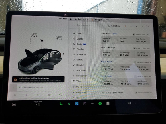 2022 Tesla Model 3 Long Range with VIN 5YJ3E1EB7NF102080, listed as a Copart auction lot 52859515 with 29,276 mi miles and Salvage Title. Bid and sale history available at carsss.com. Image 9.
