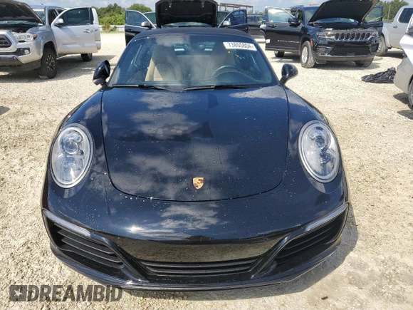 2019 Porsche 911 4 with VIN WP0BA2A99KS120126, listed as a Copart auction lot 73805804 with 0 mi miles and Salvage Title. Bid and sale history available at carsss.com. Image 5.