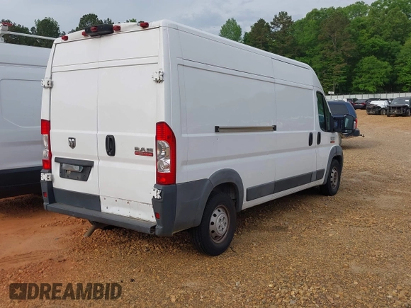 2018 Ram ProMaster Cargo with VIN 3C6TRVDG0JE154599, listed as a IAAI auction lot 42051301 with 217,320 mi miles and . Bid and sale history available at DreamBid. Image 4.