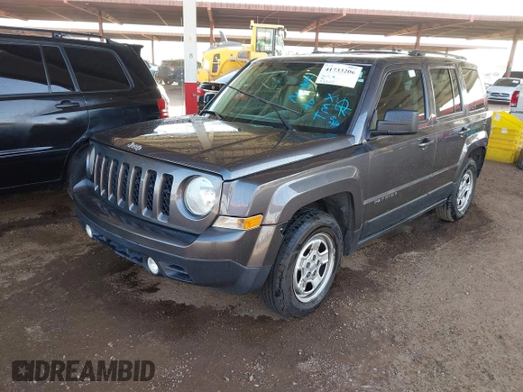 2017 Jeep Patriot Sport SE with VIN 1C4NJPBA3HD136578, listed as a IAAI auction lot 41733206 with 193,522 mi miles and . Bid and sale history available at DreamBid. Image 2.
