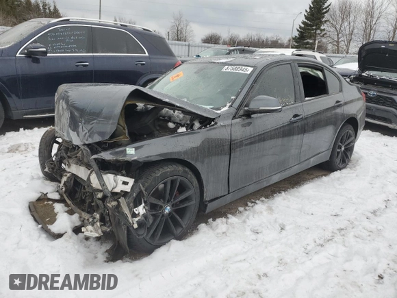 2016 BMW 3 Series 320i xDrive with VIN WBA8E5G50GNU20810, listed as a Copart auction lot 87588945 with 0 mi miles and Salvage Title. Bid and sale history available at carsss.com. Image 1.