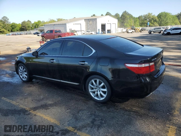2008 Lexus LS 460 with VIN JTHBL46F485067927, listed as a Copart auction lot 52047645 with 177,648 mi miles and Salvage title. Bid and sale history available at DreamBid. Image 2.
