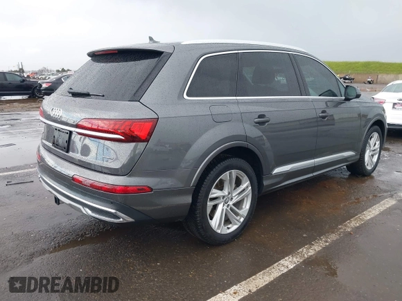 2020 Audi Q7 Premium with VIN WA1AXAF77LD003544, listed as a IAAI auction lot 41819088 with 52,637 mi miles and . Bid and sale history available at DreamBid. Image 4.
