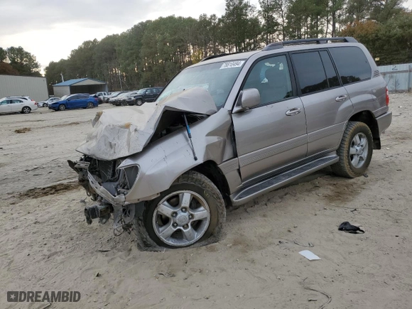 2005 Toyota Land Cruiser with VIN JTEHT05J352071860, listed as a Copart auction lot 78810494 with 219,605 mi miles and Salvage Title. Bid and sale history available at carsss.com. Image 1.