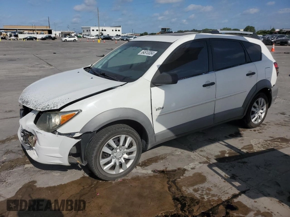 2003 Pontiac Vibe with VIN 5Y2SL62863Z408962, listed as a Copart auction lot 64910084 with 262,228 mi miles and Salvage Title. Bid and sale history available at carsss.com. Image 1.