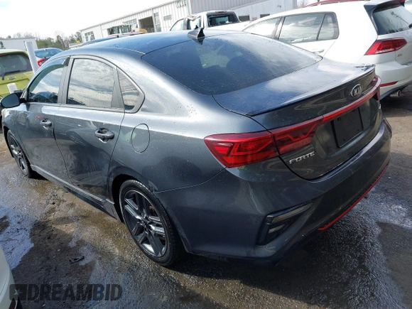2021 Kia Forte GT-Line with VIN 3KPF34AD1ME383907, listed as a IAAI auction lot 41710689 with 82,078 mi miles. Bid and sale history available at carsss.com. Image 3.