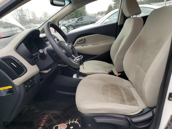 2013 Kia Rio LX with VIN KNADM5A32D6186958, listed as a Copart auction lot 49672675 with 65,342 mi miles and Salvage Title. Bid and sale history available at carsss.com. Image 7.